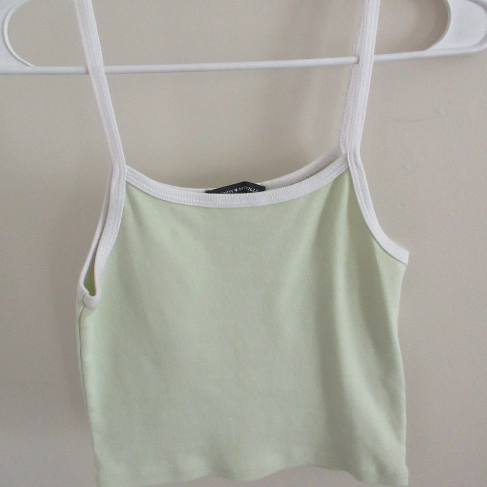 Brandy Melville Light Green Spaghetti strap top